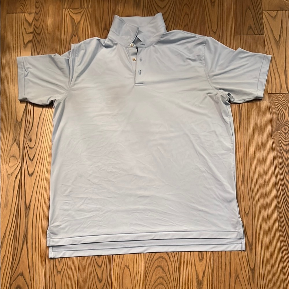 Peter Millar Blue Polo Shirt with Relaxed Fit